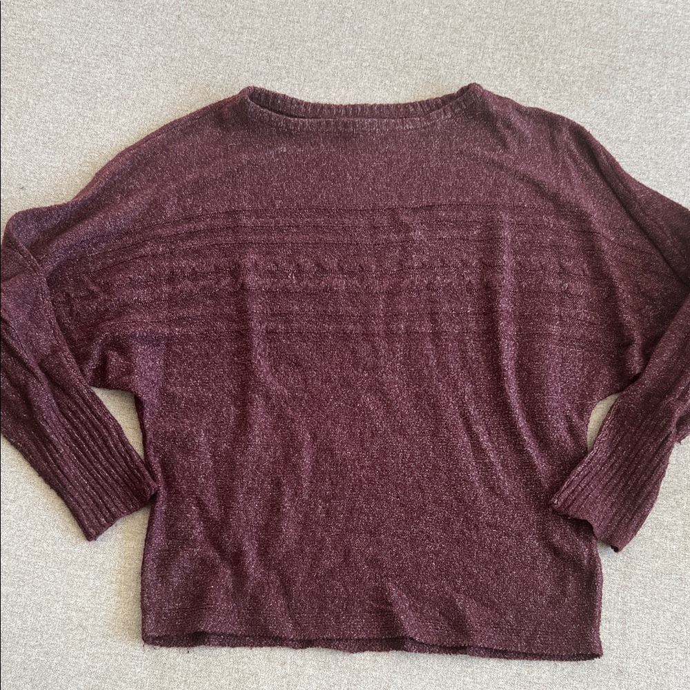 Maurices Maroon Crew Neck Sweater